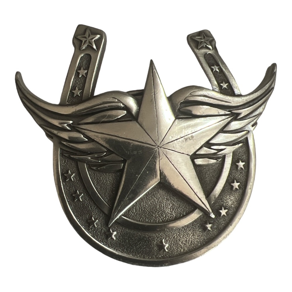 Y2K Vintage‎ Unisex Horseshoe Silver Belt Buckle, Deadstock/Unworn Unisex